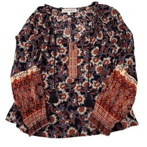 Chelsea & Theodore Womens Floral Long Sleeve Top, Chelsea & Theodore Womens 56